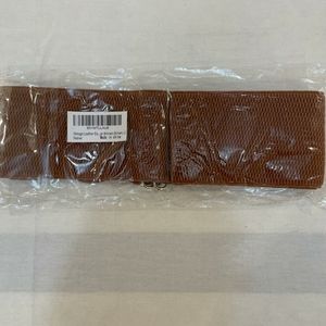 Vintage leather elastic waist belt fashion wide belt for women